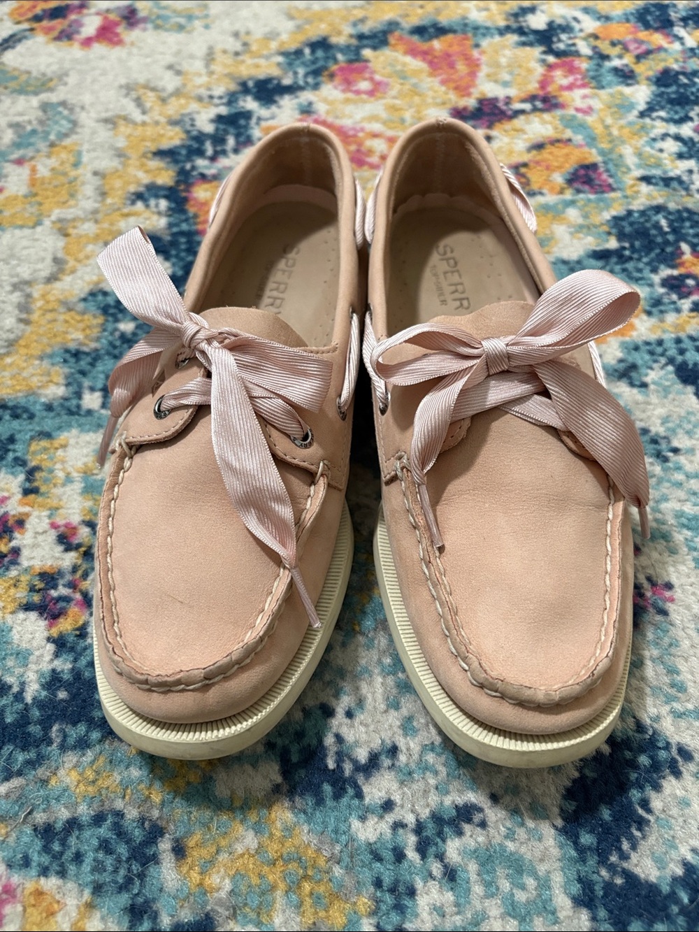 Sperry Women's Light Pink Leather Top-Sider